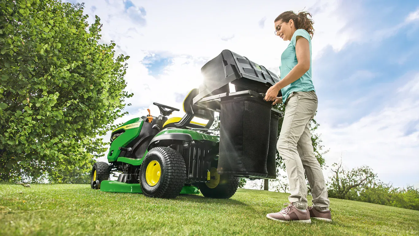 John Deere X127 Rasentraktor 107cm B&S V-Twin Mulching | Dancover – Image 9