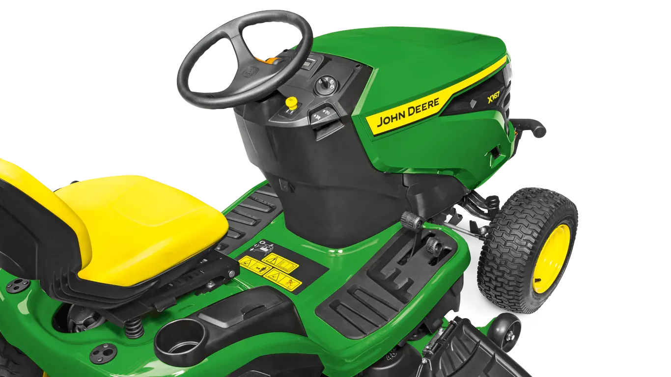 John Deere X167 Rasentraktor 122cm V-Twin 15kW Edge Deck | Dancover – Image 4